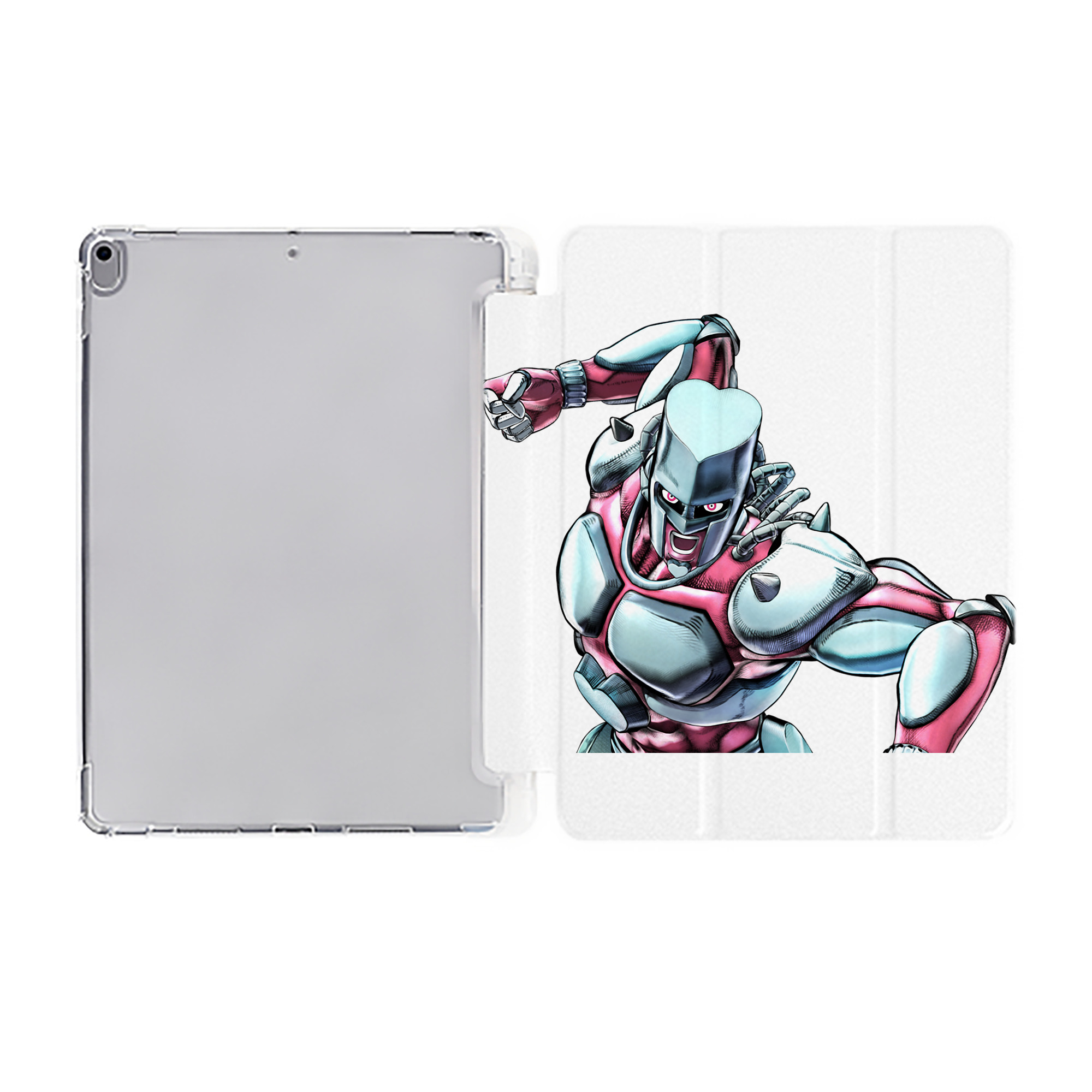 （画像用） ジョジョの奇妙な冒険 ひがしかた じょうすけ JoJo's Bizarre Adventure Higashikata Josuke IPad ケース ペン収納付き 三つ折りスタンド PUレザー×シリコン 対応機種9.5/10.5/10.9インチ